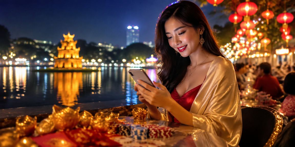 Người dùng Hà Nội truy cập casino trực tuyến trên điện thoại vào buổi tối